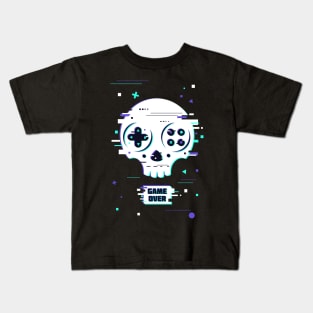 SKULL GAME OVER Kids T-Shirt